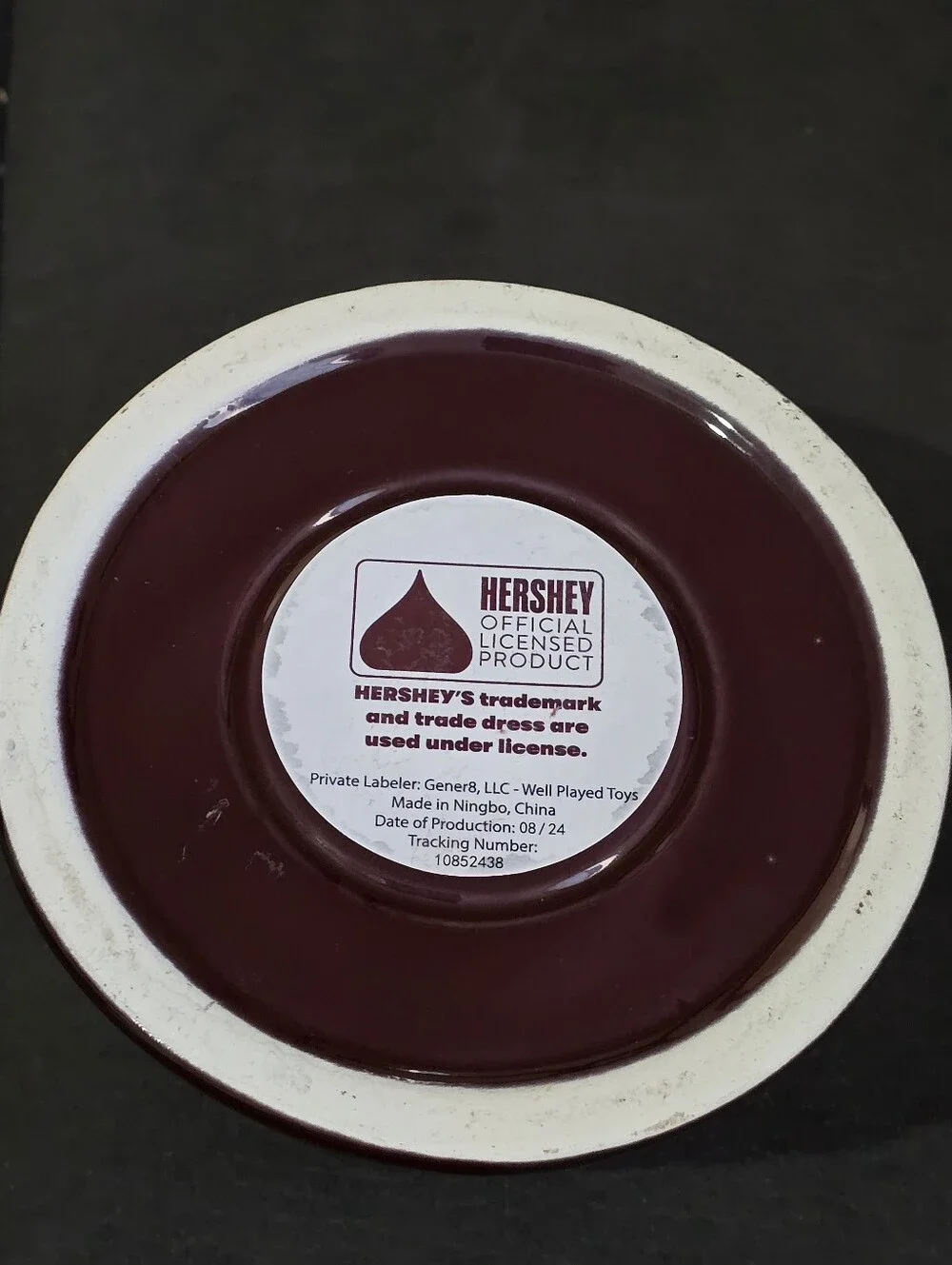 Ceramic Candy Warmer - Burgundy